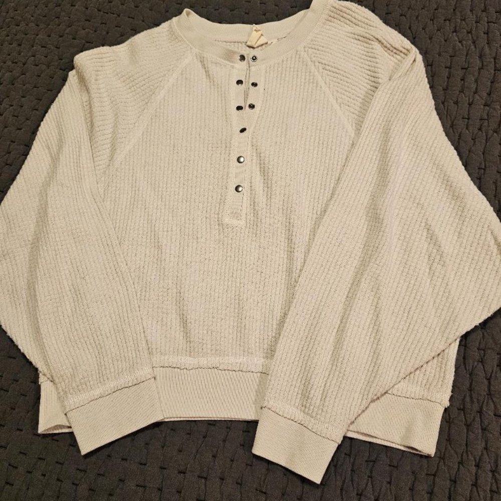 WHITE CROW BY BUCKLE SWEATER L